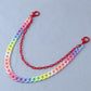 Fashion Waist Jewelry Versatile Candy Color Double Layer High Street Retro Color Resin Pants Chain Chain
