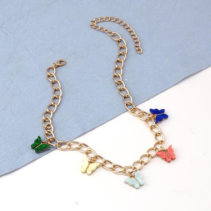 Jewelry Metal Chain Butterfly Necklace Exaggerated Butterfly Pendant Fashion Versatile Clavicle Chain
