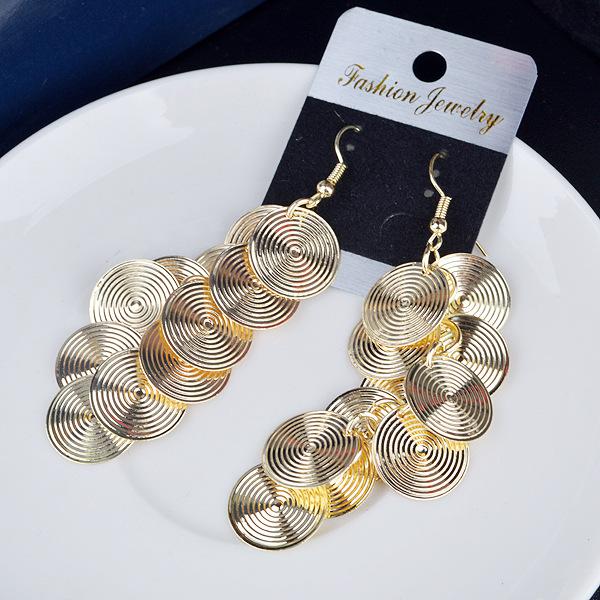 Exaggerated atmosphere disc super multi-level ladies earrings Indian retro earrings