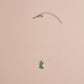 Fashion Invisible Fishing Line Clavicle Chain Cute Green Drip Oil Alloy Dinosaur Pendant Necklace Accessories