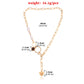Jewelry Variety Wear Peach Heart Pendant Necklace Female Simple Geometric Ring Leopard Pearl Necklace
