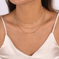 1347 fashion multi-layer choker necklace simple geometric niche temperament catwalk short collarbone necklace