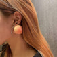 Fashion Peach Yang Mi same style earrings pink and tender fruit peach girl earrings Chunna jewelry
