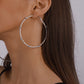 E1457 Exaggerated Circle Earrings Claw Chain Rhinestone Trendy Earrings Hip Hop Night Shining Big Earrings