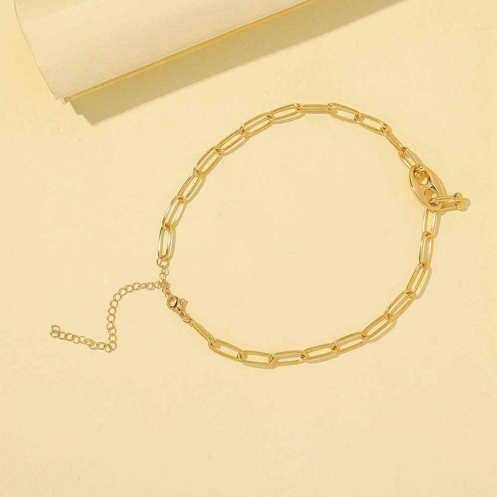 Dongdaemun necklace ins simple cold metal clavicle chain niche design sense versatile necklace
