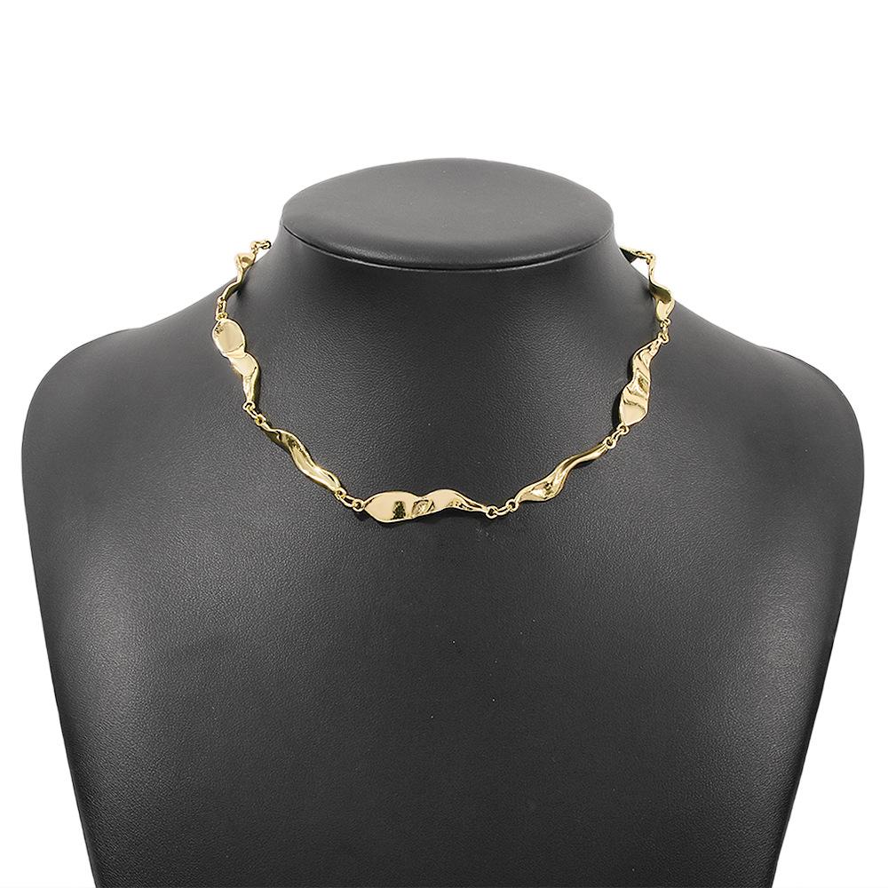 N991 Fashion Metal Necklace Personality Geometric Irregular Necklace Net Red Trendy Street Shoot Clavicle Chain
