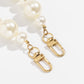 Temperament is simple and indifferent big pearl bag chain workplace fashion beaded metal handbag decoration