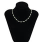 Ornament simple contrast color rice bead beaded necklace female fashion creative Christmas necklace choker