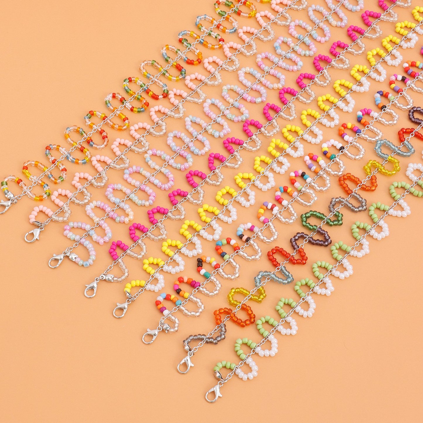 Jewelry Bohemian colored rice beads snake-shaped S-curved necklace ins niche fairy necklace