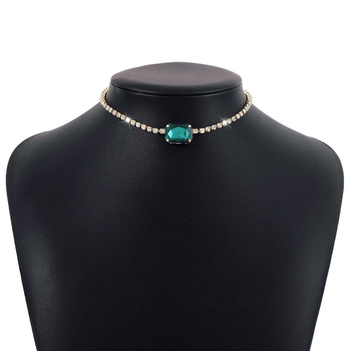 N1465 Temperament Light Luxury Short Clavicle Necklace Hong Kong Elegant Niche Diamond Inlaid Net Red Personality Necklace