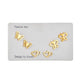 Cute glossy metal stud earring fashion butterfly heart moon earrings