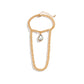 Jewelry creative double-layer drop-shaped pendant anklet shoe decoration female simple thick chain hollow foot decoration
