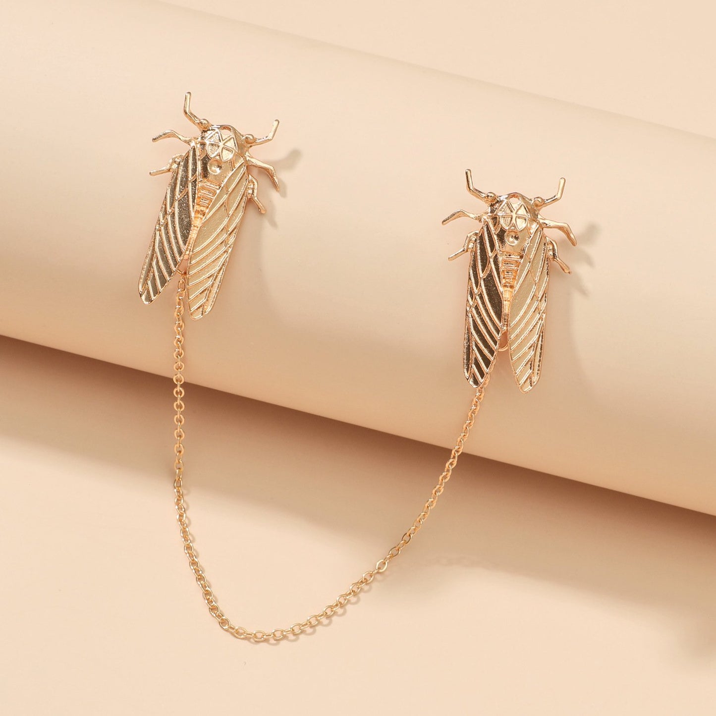 ins tide brand cicada bee pendant brooch cute animal collar pin brooch shirt buckle suit accessories