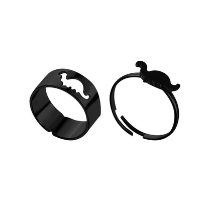 Creative Hollow Dinosaur Ring Set Retro Simple Metal Ring Design Sense