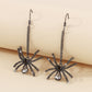 E122 Halloween Earrings Women's Dark Department Old Retro Long Earrings Exaggerated Spider Earrings