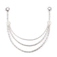 Punk fashion ins jewelry men and women trend hip-hop metal jeans chain beauty head decoration