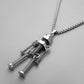 Simple Fashion Versatile Stainless Steel Robot Necklace Men's Necklace Choker Jewelry