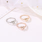 Jewelry Ladies Rose Gold Knotted Ring Fine Hand Jewelry
