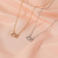 Simple and versatile love necklace temperament double heart pendant clavicle chain romantic Tanabata Valentine's Day gift