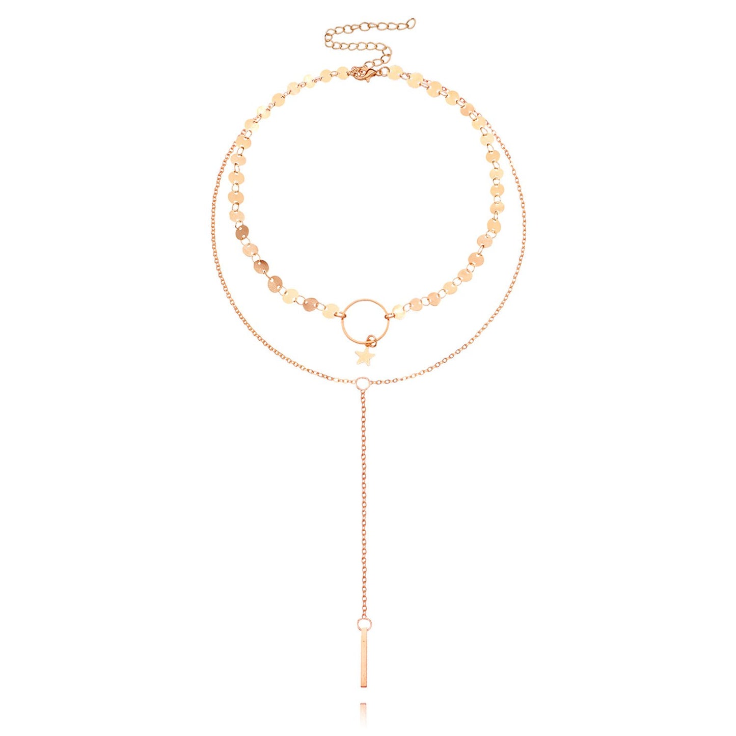Pentagram Pendant Fashion Simple Women's Handmade Chain Clavicle Chain Necklace