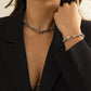 Jewelry Niche Hollow Metal Chain Hip Hop Necklace Geometric Simple Personality Snake Bone Chain Necklace