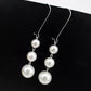 The best taste in the world is Qinghuan's earrings of the same style Anqinghuan Chen Qiaoen's personality gray pearl earrings