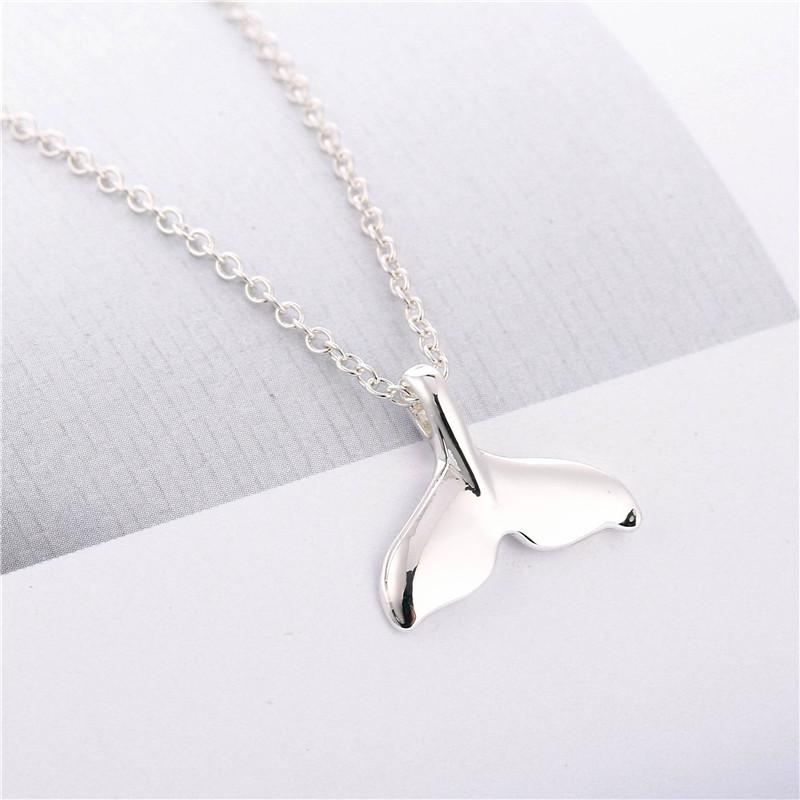 Goodbye Ex 3 Lin Jia Tong Necklace Mermaid Fishtail Necklace Whale Tail Pendant Dolphin Shark Tail