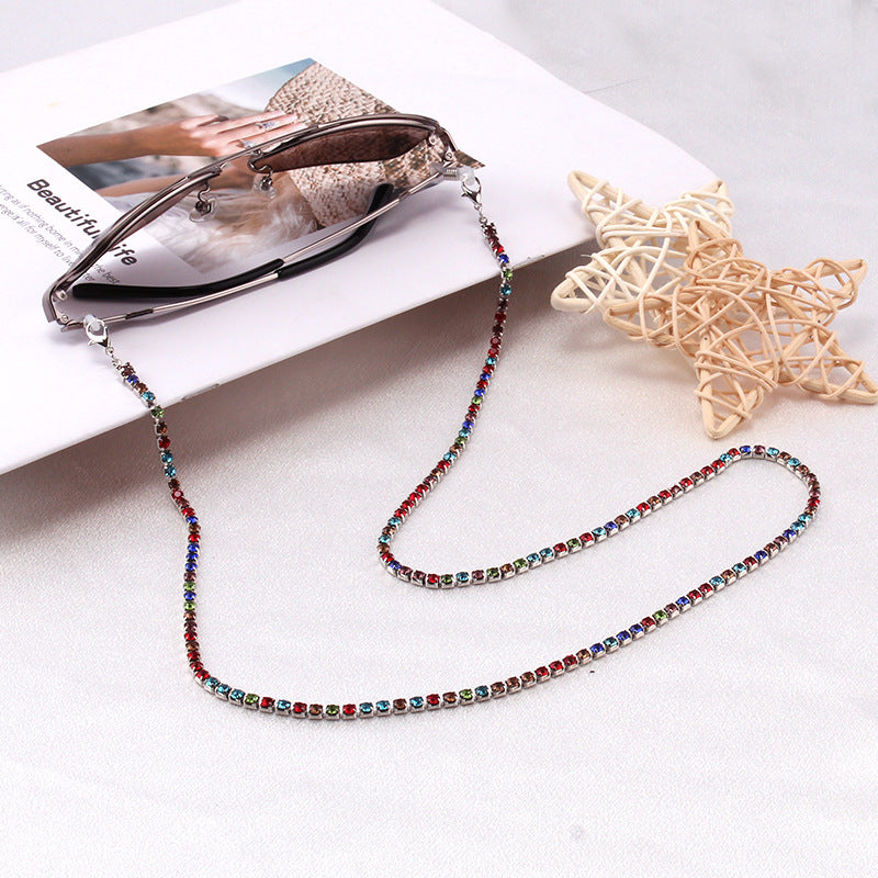 Mask chain 72cm copper claw chain mask rope trendy diamond-studded glasses chain fashion anti-lost hanging chain accessories