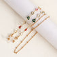 Glasses non-slip rope dripping glaze color love love diamond handmade chain high-end glasses chain mask lanyard face chain female
