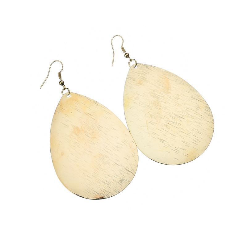 Simple fashion OL drop-shaped surface brushed earrings high-quality earrings direct supply