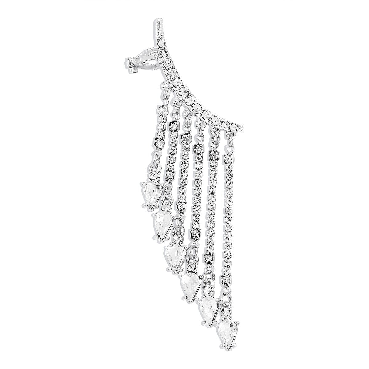 E1137 Jewelry Water Drop Diamond Simple Tassel Personality Fashion Ear Hanging Sweet Cool Girl Earrings