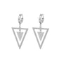 Trendy fashion independent design men's creative simple stainless steel triangle personality earrings earrings