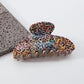 F4298 Acrylic Resin Exaggerated Fashion Shark Clip Spot Texture Retro Personality Hair Clamp Female