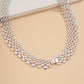 Jewelry Exaggerated Atmosphere Hollow Chain Necklace Female Punk Hip Hop Silver Wide Chain Necklace