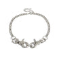 Jewelry Geometric Ring Thick Chain Stitching Necklace Exaggerated Personality Keychain Punk Hip-Hop Necklace