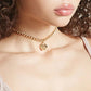 Fashion Love Clavicle Chain Simple Necklace Trend Personality Peach Heart Pendant Jewelry
