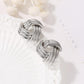 Exaggerated Earrings Geometric Cross Metal Pattern Stud Earrings Fashion Creative Accessories