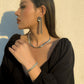 Jewelry Punk Metal Texture Snake Bone Chain Necklace Female Retro Trend Knotted Chain Necklace
