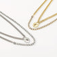 N118 Multi-Layered Wearing Love Rhinestone Necklace Stitching Geometric Shining Small Fashion Necklace