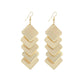 Square horizontal stripes sequin string earrings exaggerated atmosphere ladies earrings fashion accessories ears
