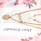 Jewelry fashion street shooting round sequins rectangular sequins hollow triangle short combination necklace