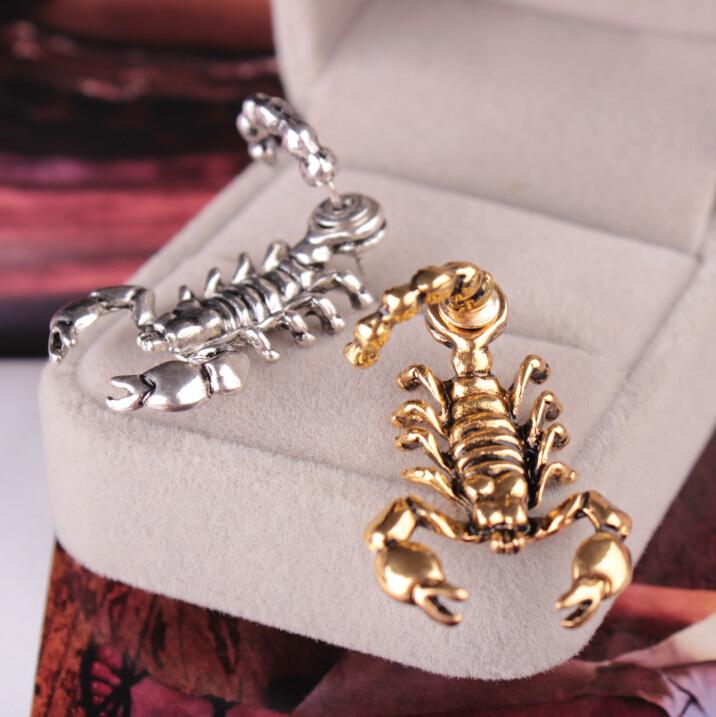 Fashion earrings punk exaggerated personality scorpion male and female earrings animal ear jewelry