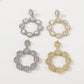 1675 Jewelry Exaggerated Light Luxury Diamond Wreath Circle Earrings Personality Retro Palace Earrings