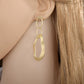 S925 silver needle fashion matte metal trendy earrings irregular geometric personality exaggerated earrings female