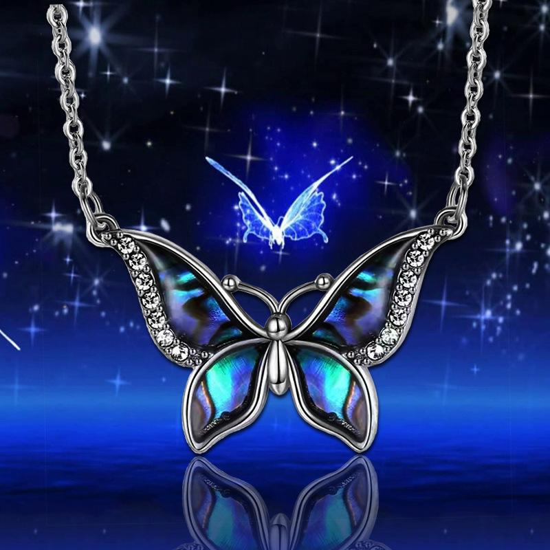 Jewelry Summer Butterfly Pendant Necklace Female Niche Design Animal Jewelry Fashion Accessories