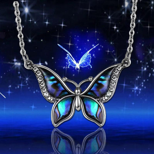 Jewelry Summer Butterfly Pendant Necklace Female Niche Design Animal Jewelry Fashion Accessories