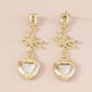 E9984 Jewelry rhinestone spider Halloween element earrings punk personality love exaggerated earrings female