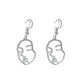 Personality earrings simple and creative funny hipster facial makeup exaggerated all-match earrings earrings