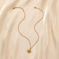 Retro Delicate Independent Design Ladies Fashion Simple Stainless Steel Gold Retro Eyes Sun Choker Necklace