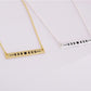 Trendy Charm Moon Phase Necklace Moon Eclipse Pendant Clavicle Chain Cross Bar Necklace